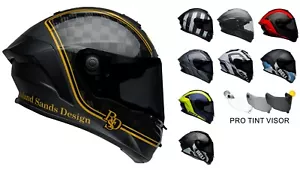 Bell 2023 RACE STAR Flex DLX with PROTINT Self Tinting Visor Motorbike Helmet - Picture 1 of 31