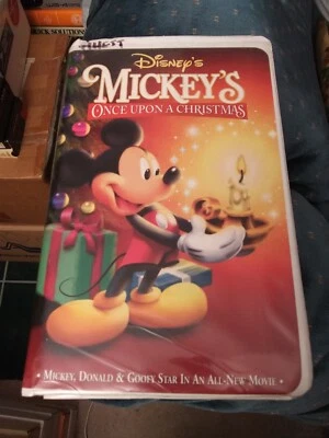 Walt Disney - Mickey's Once Upon A Christmas clamshell VHS Mickey Mouse classic - Image 1 of 4