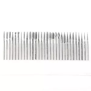 Juego de 30 rebabas de diamante tallado rebabas para joyería piedra vástago lapidario 3/32"" - Imagen 1 de 15