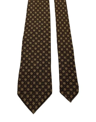 Ermenegildo Zegna 花卉男式领带羊绒丝绸和羊毛意大利制造 — 第 1/4 张图片