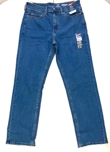 Pantalones de mezclilla George para hombre 29x30 regular pierna recta azul lavado medio nuevos con etiquetas - Imagen 1 de 6