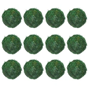 12 Pcs Moss Balls 2.4 Inch Green Decorative Moss Balls for Centerpiece Bowls ... - Picture 1 of 5