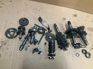 1987 87 YAMAHA WARRIOR 350 TRANSMISSION MAIN GEARS W/ SHIFT DRUM & FORKS - Foto 1 di 3