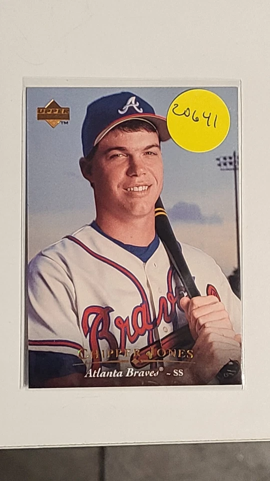 1995 Upper Deck Atlanta Braves Baseball Card #293 Chipper Jones - Image 1 of 1