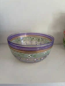 Golden Hill Moroccan Mosaic Glass Bowl - Picture 1 of 3