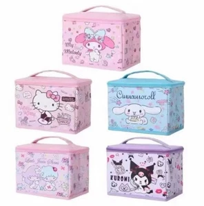 little twin stars zip square Makeup Box Cosmetic case Beauty Case pouch handbag - Picture 1 of 21