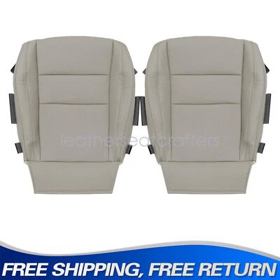 For 2011-2016 Jeep Grand Cherokee Front Bottom Perforated Leather Seat Cover Tan Foto 1 de 4