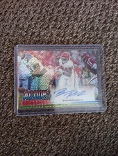 2022 Brian Robinson Jr Leaf Pro Set Metal Auto 3/3 Mojo Red White Blue NEW