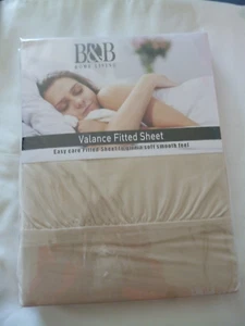 DUNKELCREME VOLANT LAKEN - B&B - EINHEITSGRÖSSE PLUS KISSENBEZUG - NEU - Bild 1 von 3