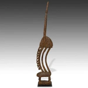 VINTAGE CARVED WOOD CHIWARA ANTELOPE HEADDRESS BAMBARA BAMANA MALI WEST AFRICA - Picture 1 of 7