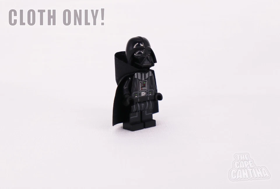 for LEGO Star War Minifig Darth Vader Maul Custom Black Cape-Hood Cloth Only NEW - image 1 of 3