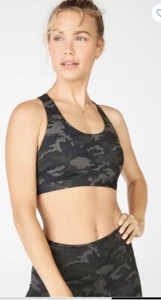 Damen Fabletics Kessler Camo Medium Impact Sport BH XXL schwarz - Bild 1 von 3