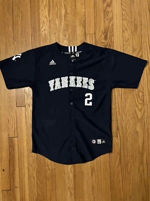 Camiseta deportiva de béisbol Derek Jeter #2 New York Yankees Adidas MLB (mediana juvenil) azul Foto 1 de 4