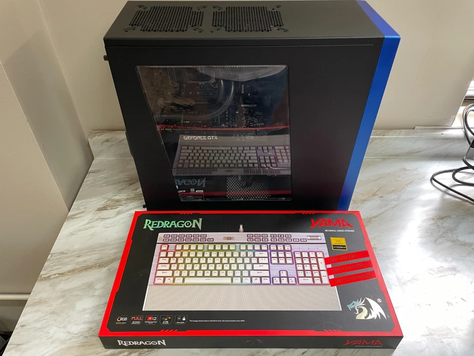 iBuyPower Gaming PC Intel 1TB NVME SSD + 3TB HDD 32GB GTX 1070 8GB + RGB KB W11 - Image 1 of 4