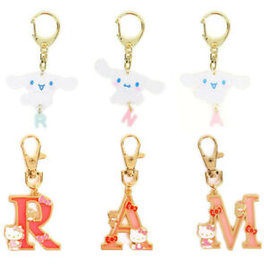 Japan Sanrio Hello Kitty / Cinnamoroll Keychain Key Holder (Alphabet)