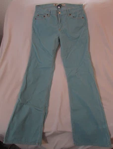 Ladies "Gap" Sz 6R (W31xL31.5)Aqua Blue/Low Rise/Stretch/Boot Cut/Corduroy Pants - Picture 1 of 9