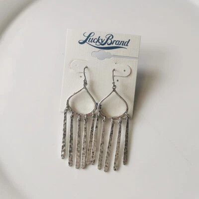 Lucky Brand Boho Tassel Drop Earrings Retro Women Party Vacation Jewelry Gift - Image 1 of 3