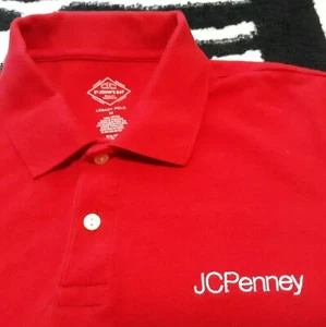 Herren JCPenney JC Penney Uniform Mitarbeiter Arbeit Vermächtnis Poloshirt Größe Medium - Bild 1 von 4