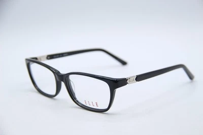 NEW ELLE EL13441 BK BLACK AUTHENTIC EYEGLASSES 52-16 - Image 1 of 4