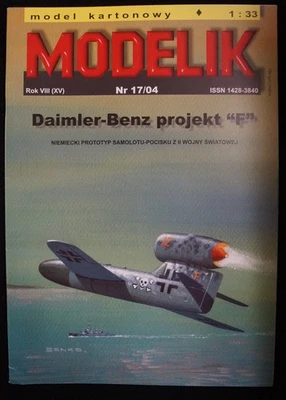 Modelik   17/04   Bemanntes Raketen-Geschoss Daimler-Benz Projekt "F"  1:33 - Bild 1 von 4