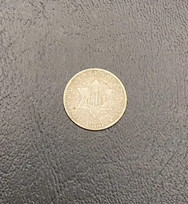 1853 Three Cent Silver Trime 3c Philadelphia Mint - Image 1 of 4