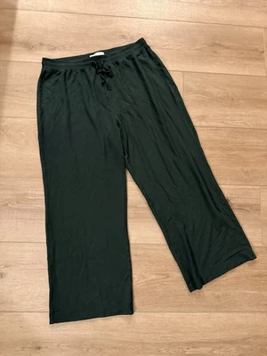 LAKE Forrest Green Wide Leg Flare Lounge / Pajama Pants Women XL EUC - Image 1 of 2