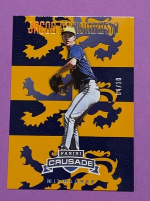 2025 Panini Crusade Gold #16 Jacob Misiorowski - serial #4/10 - Brewers - Image 1 of 2