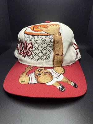 Gorra Dunk RARA Vintage Años 90 Arkansas Razorbacks Snapback Top of the World Foto 1 de 4