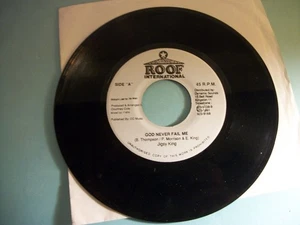 Jigsy King God Never Fail Me Reggae 7" Record Rare - vg+ - Picture 1 of 4