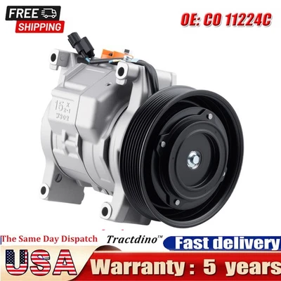 NEW AC A/C COMPRESSOR FIT HONDA ACCORD 4 cylinders 2.4L 2008 2009 2010 2011 2012 Foto 1 de 4