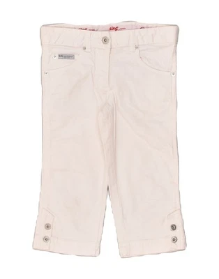 Pantalones de mezclilla capri rectos Dolce & Gabbana para niñas 9-10 años W24 L14 blancos BB17 Foto 1 de 3