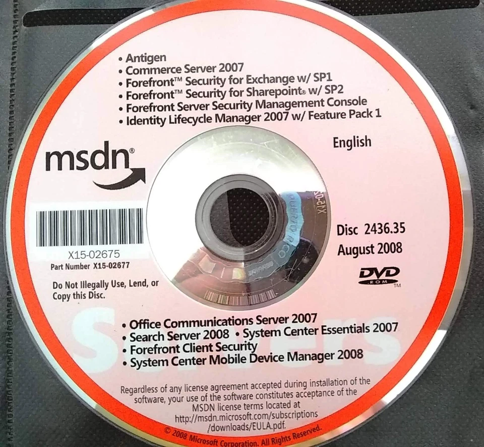 Microsoft Search Server 2008 Full Version w/ License & More Applications - Image 1 of 1