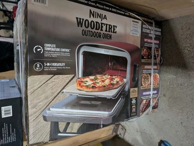 Ninja Woodfire 8-in-1 Outdoor Electric Pizza Oven 700F High-Heat Roaster - Image 1 of 2