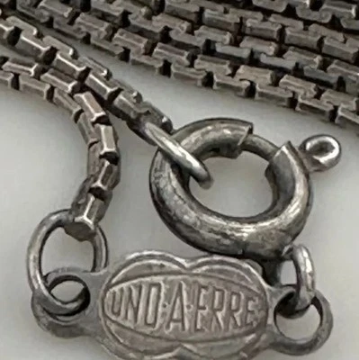 1AR UnoAErre Italy 925 Sterling Silver Chain Delicate Necklace Foto 1 de 4