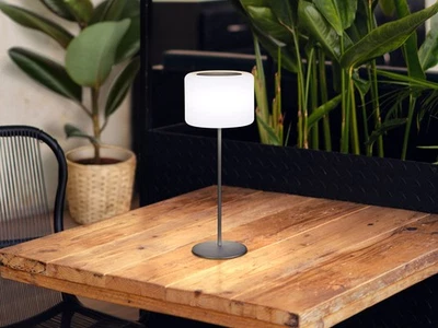 Solar Tischleuchte kabellos mit Akku für Terrasse & Balkonbeleuchtung ohne Strom - Bild 1 von 4