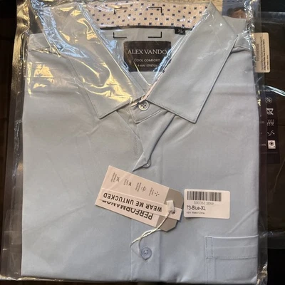 Alex Vando Camicia Uomo Elasticizzata Quattro Vie Taglia XL - Immagine 1 di 3