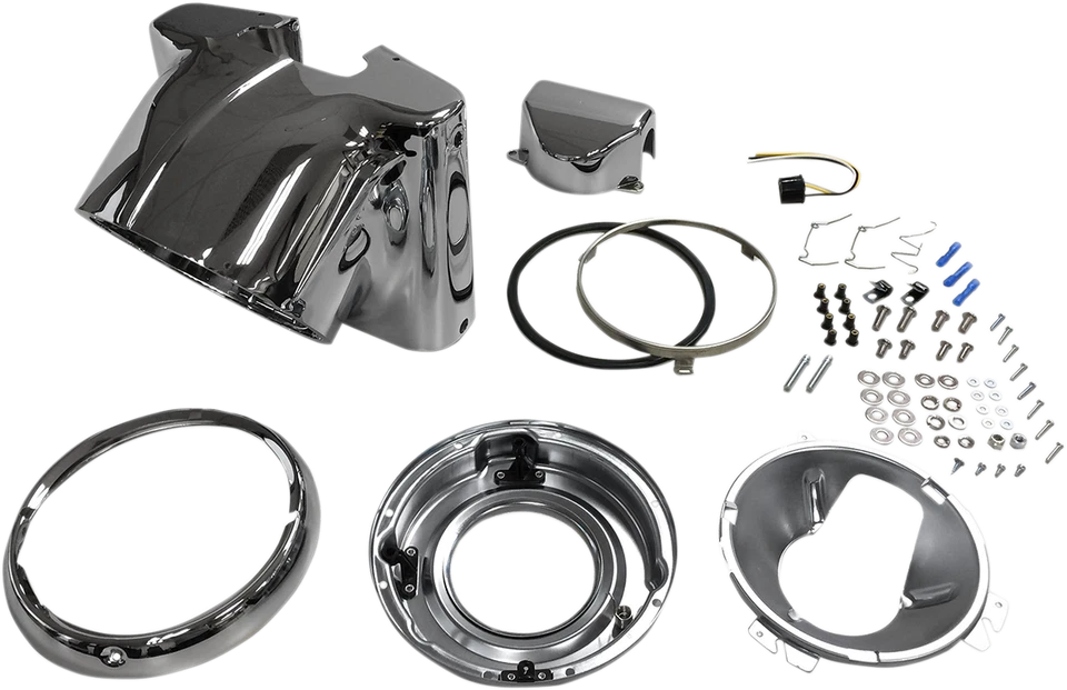 Drag Specialties [2001-1481] Kit de góndola de faros para faros de 7" cromados Foto 1 de 1