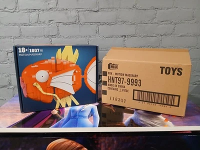 New SDCC Exclusive 2023 Mattel Mega Pokemon Motion Magikarp Building Set 1607 Pc - Image 1 of 4