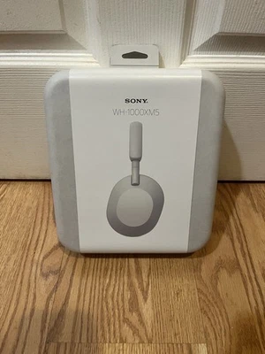 New Sony WH-1000XM5 Active Noise Cancellation Headphones White WH-1000XM5/SM - image 1 of 4