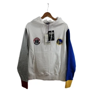 Wind and Sea NBA Sudadera con Capucha Blanca Informal Sudadera Unisex Usada - Imagen 1 de 16