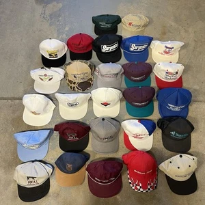 Vintage Lot Of 27 SnapBack Trucker Hats Caps Farm Local Business - Picture 1 of 5