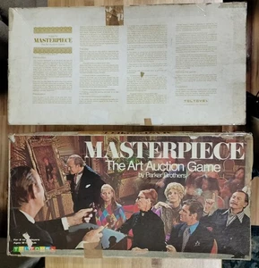 Masterpiece The Art Auction Board Game 1970 Parker Brothers Toltoys Australia - Picture 1 of 11