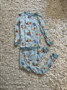 Little Sleepies Bamboo Pajamas 5/6 , Winnie The Pooh & Pals Winter - Picture 1 of 9