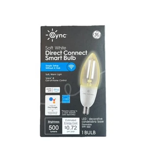 Cync by GE, Soft Direct Connect Smart Bulb Kandelaber - Bild 1 von 4
