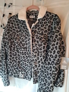 Giacca Disney in velluto a coste stampa leopardata M donna nuova con etichetta  - Foto 1 di 8