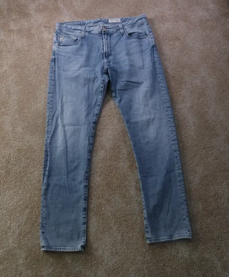 Adriano Goldschmied The Tellis 修身直筒牛仔裤男式 36x33 蓝色牛仔布 — 第 1/4 张图片