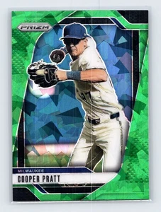 Cooper Pratt Milwaukee Brewers 2025 Panini Prizm #6 Green Ice Prizm - Imagen 1 de 2