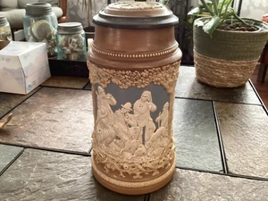 Mettlach Form 812 1 Liter großer schwerer Bierstein - Bild 1 von 12