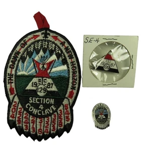 Parche y prendedor Egwa Tawa Dee 129 Atlanta Área GA 1987 cónclave negro Bdr (TS257) - Imagen 1 de 2