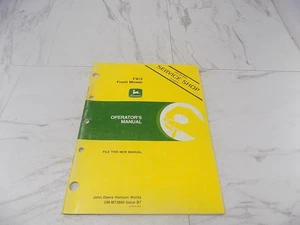 John Deere F912 Frontmäher Bedienungsanleitung OM-M73860 1987 Service - Bild 1 von 2
